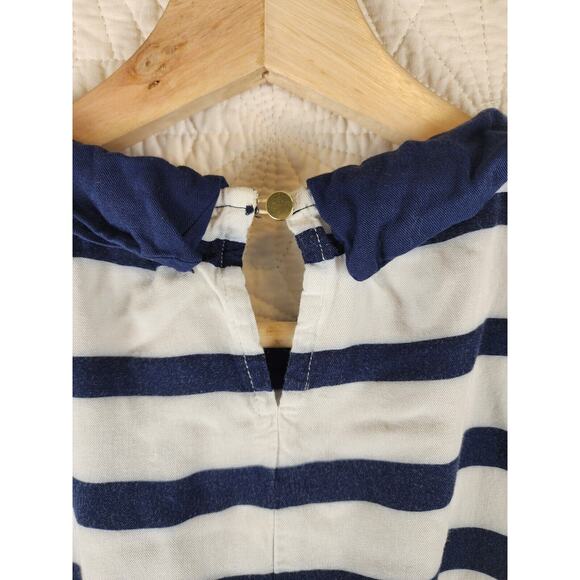 Elle Women's Sundress 90s Striped with Belt Size Small - Picture 6 of 8